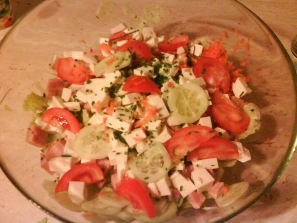 Letný ľadový šalát s ovčím syrom - obrázok 3