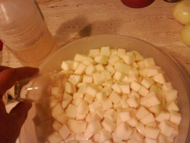 Varený cuketový kompót s jablkami (fotorecept) - obrázok 2