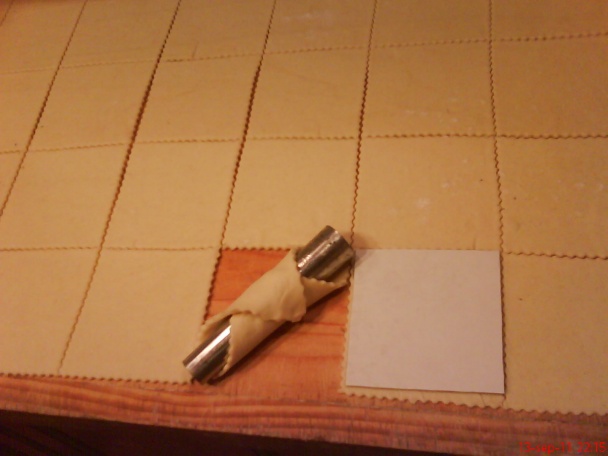 Šatočky z vanilkovým krémom z nepravého lístkového cesta (fotorecept) - obrázok 4