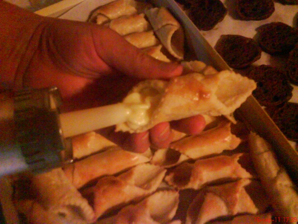 Šatočky z vanilkovým krémom z nepravého lístkového cesta (fotorecept) - obrázok 7