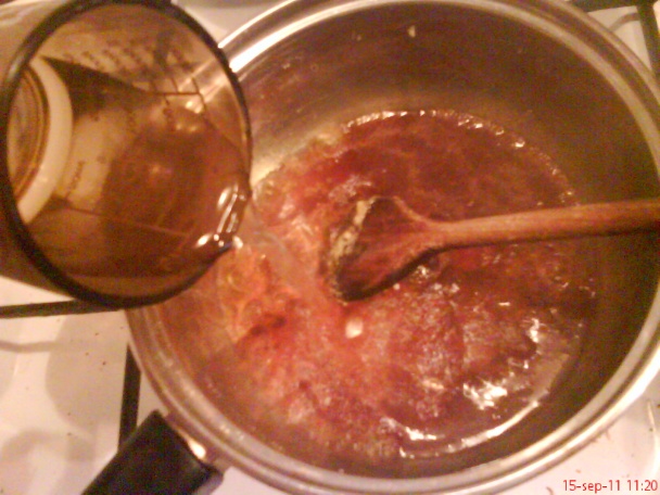 Karamelové rezy s ovocím a šľahačkou (fotorecept) - obrázok 2