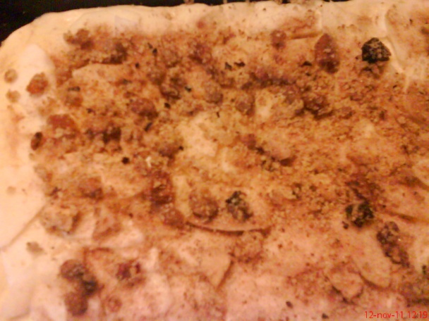 Kysnutý ovocný koláč s posýpkou (fotorecept) - obrázok 4