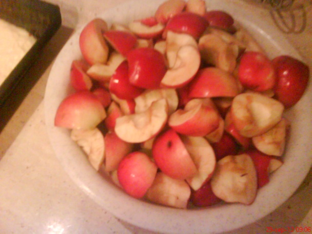 Jablkový koláč s dvojakého cesta (fotorecept) - obrázok 2