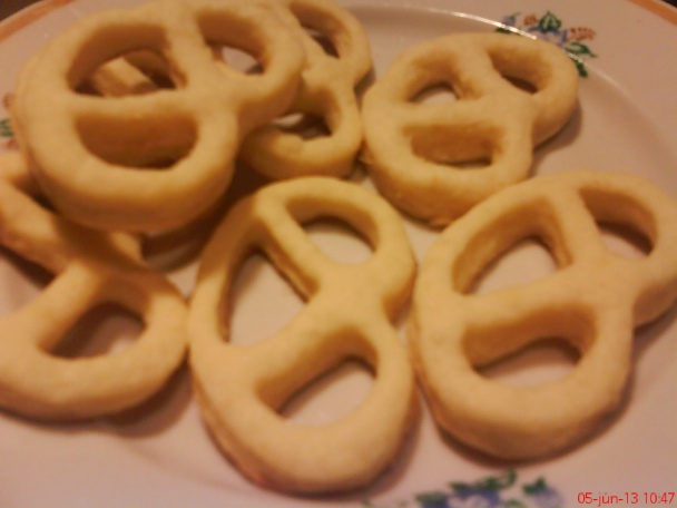 Ruské keksy - praclíky (fotorecept) - obrázok 5