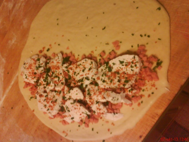 Piroh z kozím syrom z majonézového cesta (fotorecept) - obrázok 11