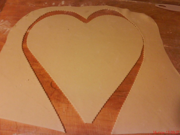 Srdiečko s lístkového cesta (fotorecept) - obrázok 2