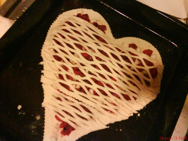 Srdiečko s lístkového cesta (fotorecept) - obrázok 4