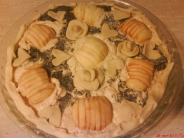 Tvarohovo-makový koláč s jablkami (fotorecept) - obrázok 9