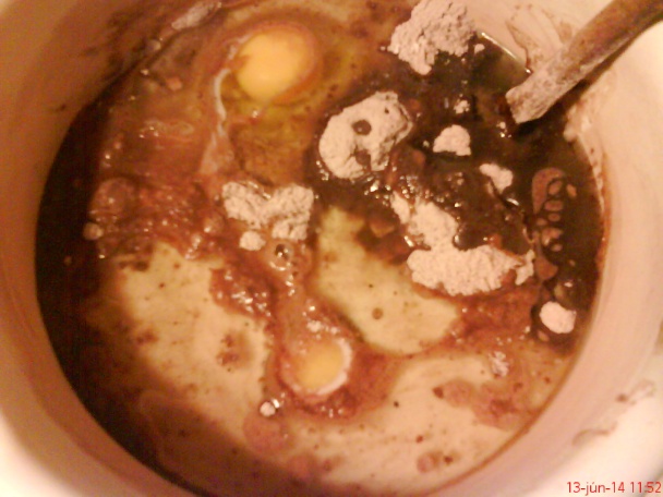 Kakaový koláč s rebarborou (fotorecept) - obrázok 3