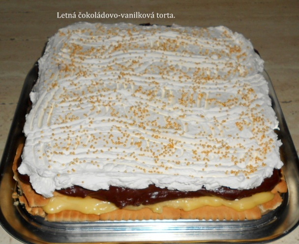 Letná čokoládovo-vanilková torta (fotorecept) - obrázok 11