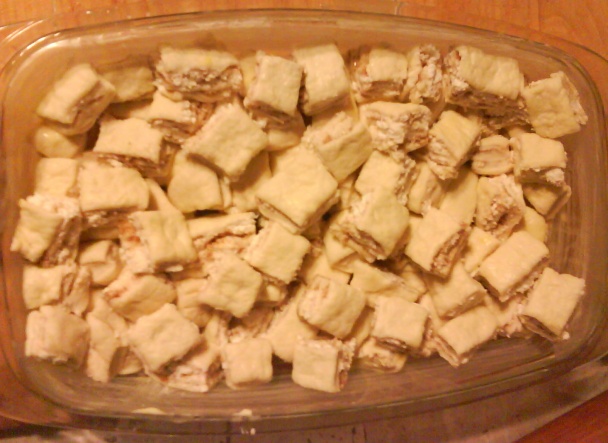 Kockatý tvarohový koláč (fotorecept) - obrázok 6