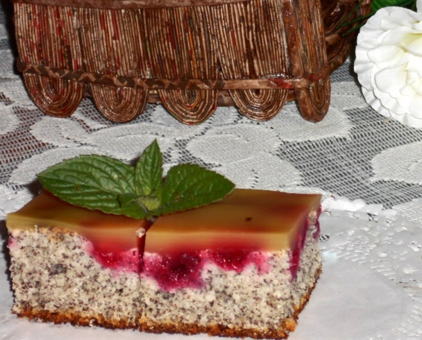 Makové rezy s ovocím (fotorecept) - obrázok 7