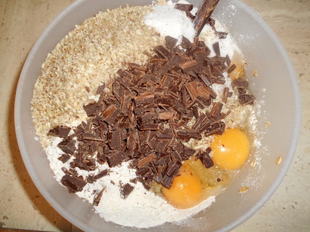 Orechové sušienky s čokoládou (fotorecept) - obrázok 2