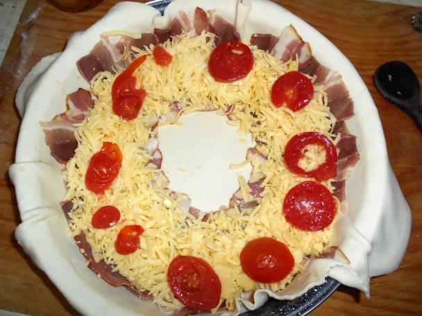 Brunch Ring slanina, vajce a syr (fotorecept) - obrázok 5