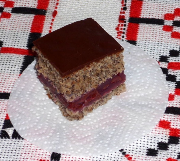 Makový zákusok s višňami (fotorecept) - obrázok 7