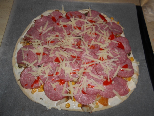 Pizzový veniec so šunkou (fotorecept) - obrázok 11