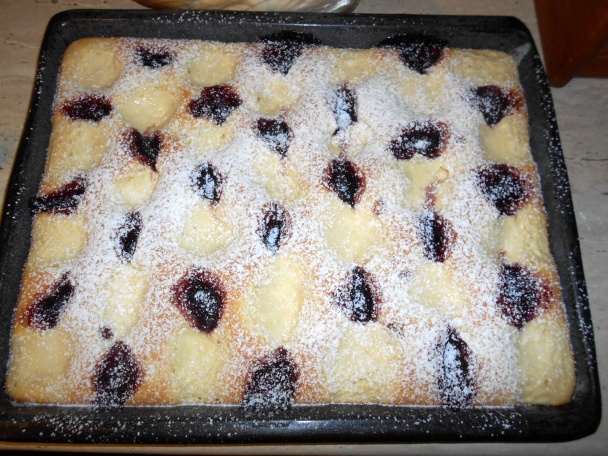 Prepadávaný koláč s tvarohom (fotorecept) - obrázok 5