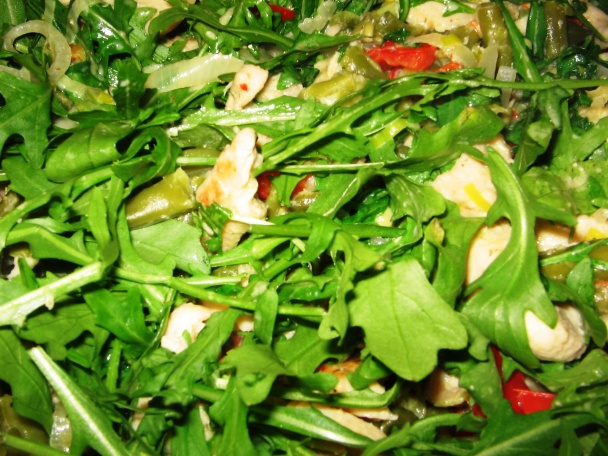 Hydina so zelenou fazuľkou a rukolou - obrázok 6