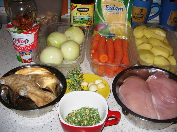 Prsia na sezame s prílohou zelenino-ovocného nákypu (fotorecept) - obrázok 1