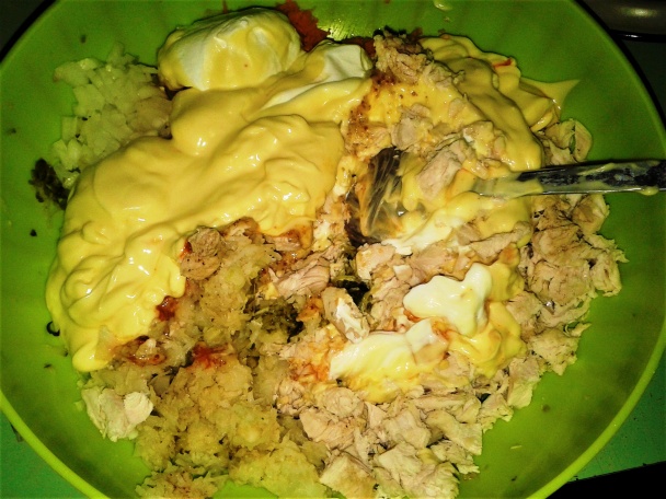 Šalát z kuracích pŕs na spôsob tresky (fotorecept) - obrázok 4