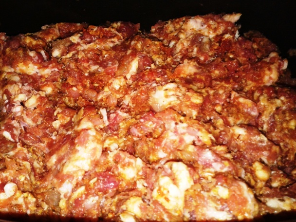 Klobásové mäso z pohára (fotorecept) - obrázok 1