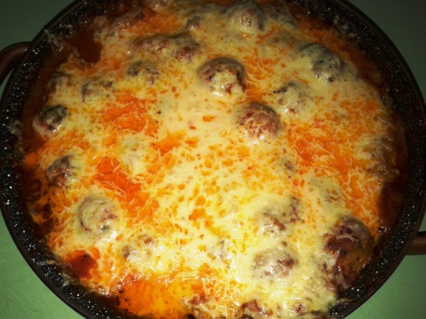 Pečené špagety s mäsovými guľkami (fotorecept)  - obrázok 8