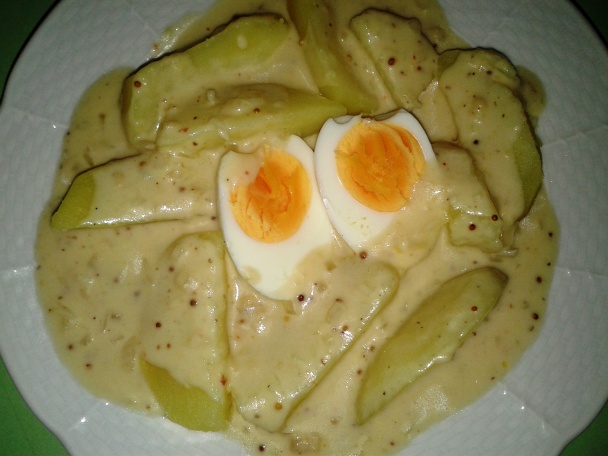 Mäso z polievky s horčicovou omáčkou a varenými zemiakmi (fotorecept) - obrázok 8