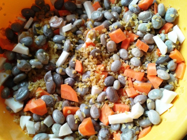 Králik pečený s mladou fazuľou a krúpami (fotorecept) - obrázok 1