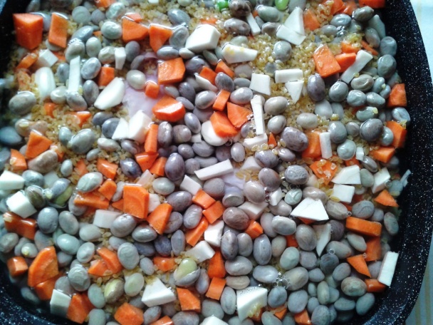 Králik pečený s mladou fazuľou a krúpami (fotorecept) - obrázok 6