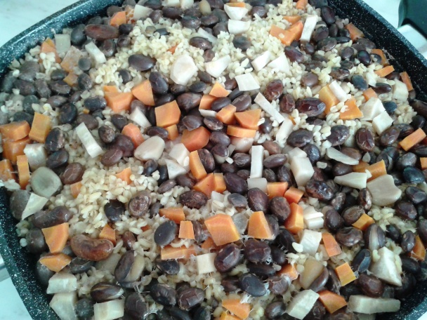 Králik pečený s mladou fazuľou a krúpami (fotorecept) - obrázok 7