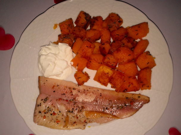 Opečená tekvica so pstruhom (fotorecept) - obrázok 5