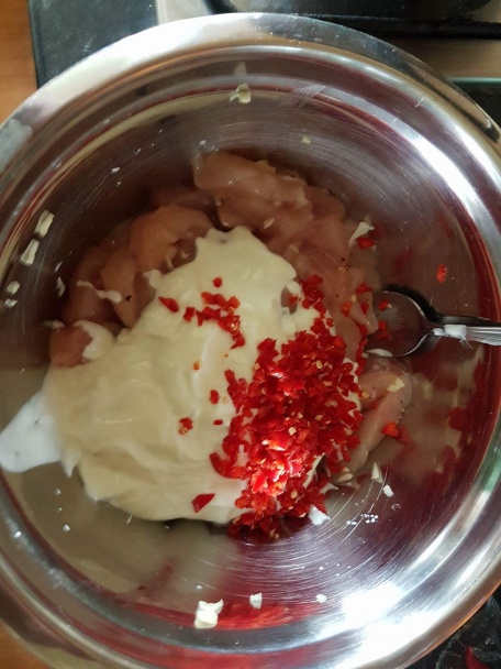 Kuracie prsia v čili jogurte (fotorecept) - obrázok 1