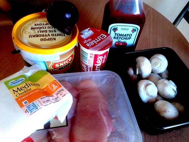 Zapekané prsia so syrom a šampiňónmi (fotorecept) - obrázok 1