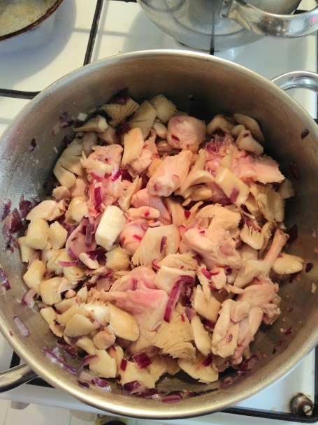 Hlivový perkelt s mäsom - obrázok 2