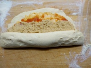 Roláda z tvarohového cesta s mandľovou plnkou s pomarančovou príchuťou (fotorecept) - obrázok 3