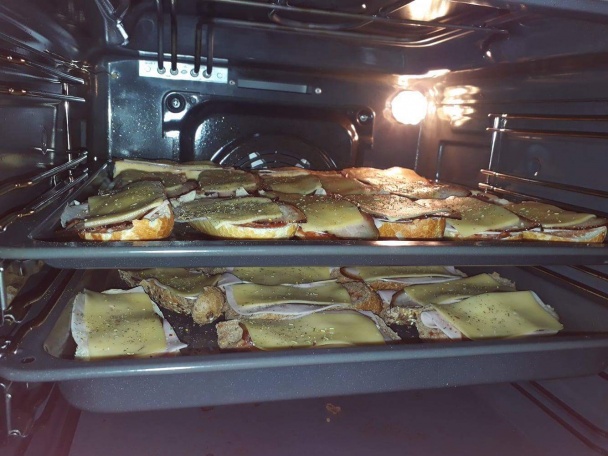 Zapekané bagetky  - obrázok 1