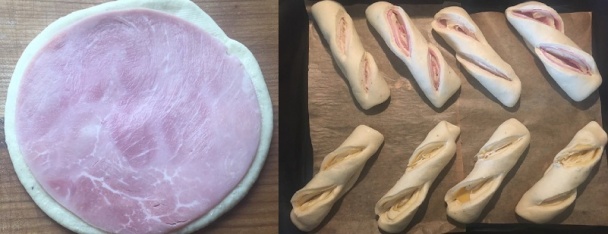 Šunkovo-syrové rožky na výlety (fotorecept) - obrázok 5