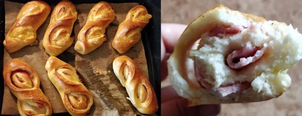 Šunkovo-syrové rožky na výlety (fotorecept) - obrázok 6