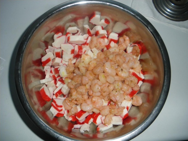 Cestoviny s krevetami - obrázok 1