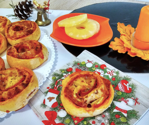 Hawai pizza slimáky - obrázok 5