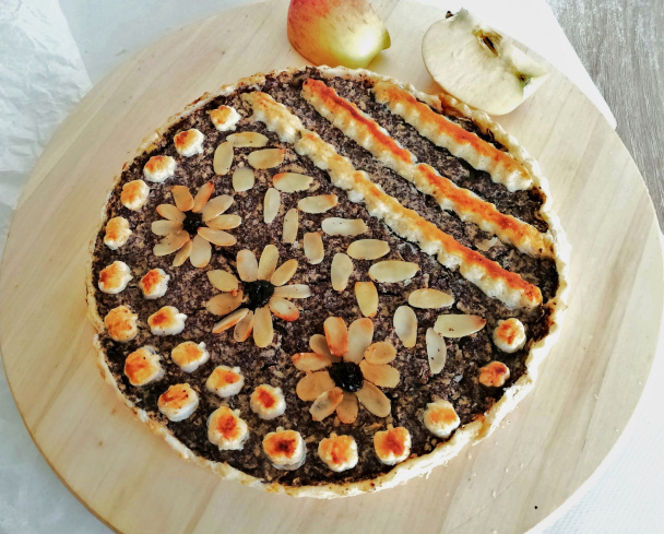 Jablkovo-makový koláč z lístkového cesta (fotorecept) - obrázok 4