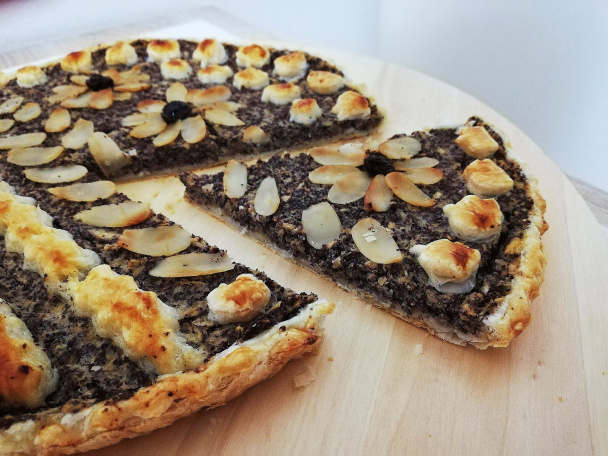 Jablkovo-makový koláč z lístkového cesta (fotorecept) - obrázok 5