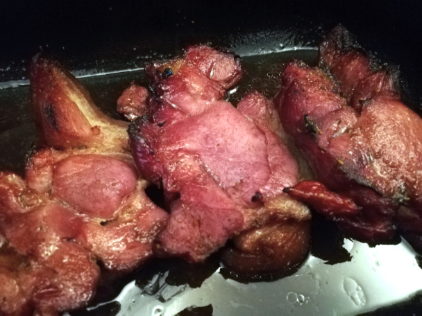 Údené bravčové koleno na mede a čiernom pive (fotorecept) - obrázok 3