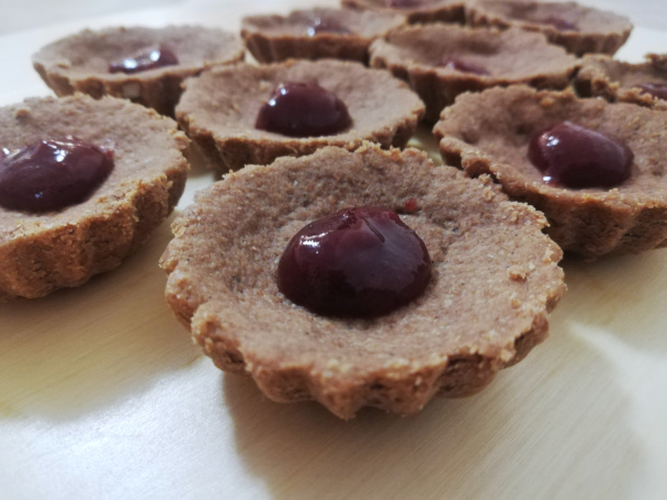 Čokoládovo-orechové špaldové košíčky (fotorecept) - obrázok 3