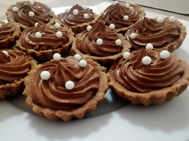 Čokoládovo-orechové špaldové košíčky (fotorecept) - obrázok 4