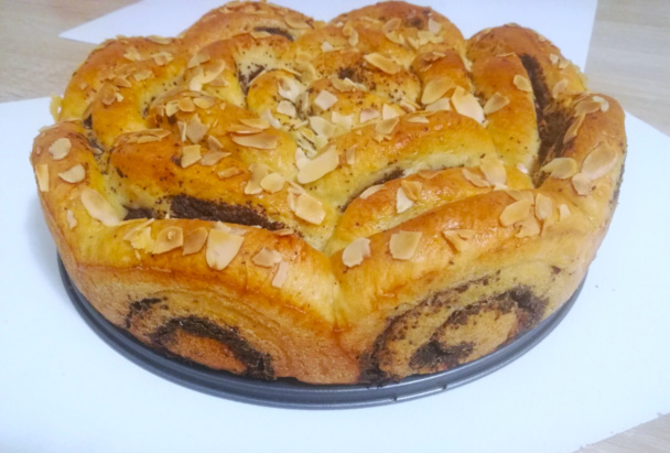 (Ne)tradičný kysnutý jablkovo-makový koláč (fotorecept) - obrázok 8