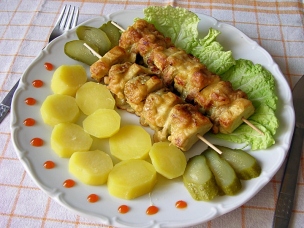 Tofu ražniči s banánom a šampiňónmi (fotorecept) - obrázok 7