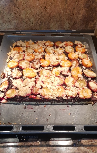 Makovo-ovocný koláč s posýpkou - obrázok 6