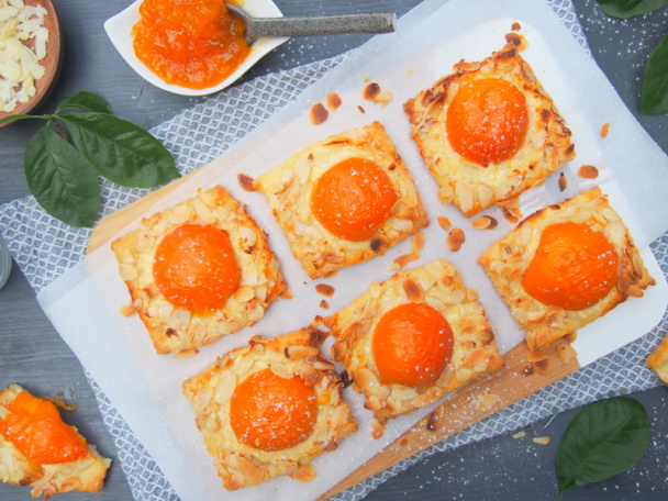 Marhuľové štvorčeky bez lepku z domáceho lístkového cesta (fotorecept) - obrázok 7