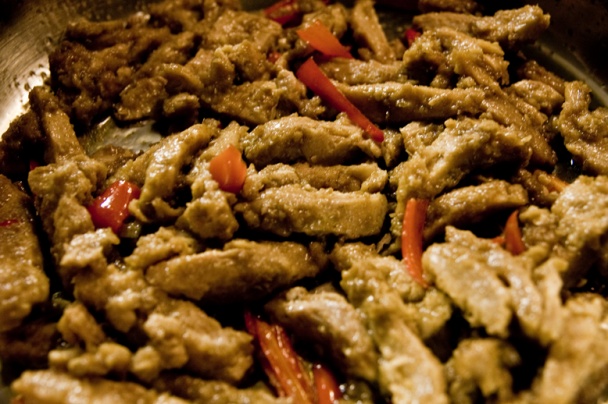 Sójové nudličky na kari a kokose - obrázok 3